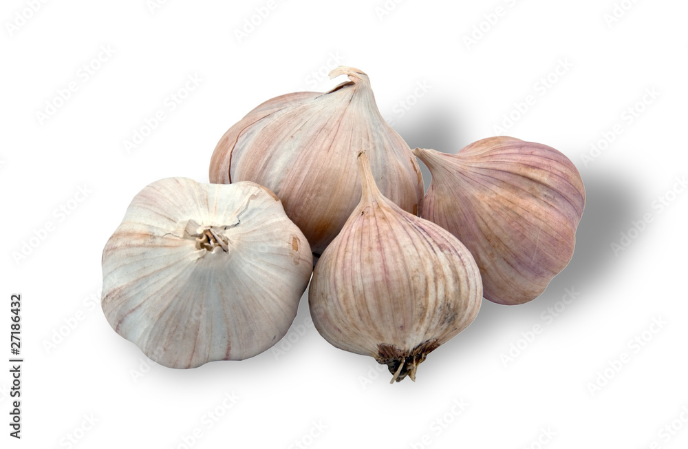 Obraz premium image of isolated garlics