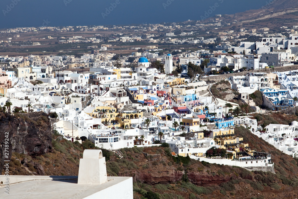 Naklejka premium Firostefani, Santorini