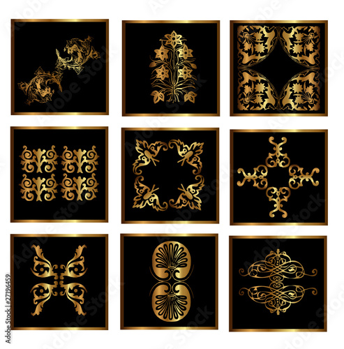 Goldornamente Set