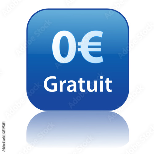 Bouton Web GRATUIT - 0€ (offre spéciale essai zéro euros soldes)