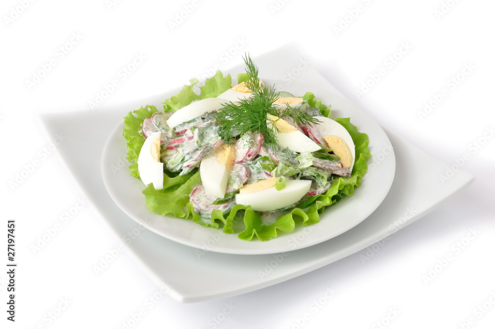 salad with egg salad with egg