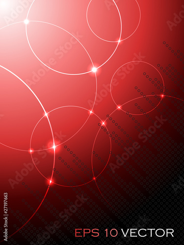Abstract fantasy red background