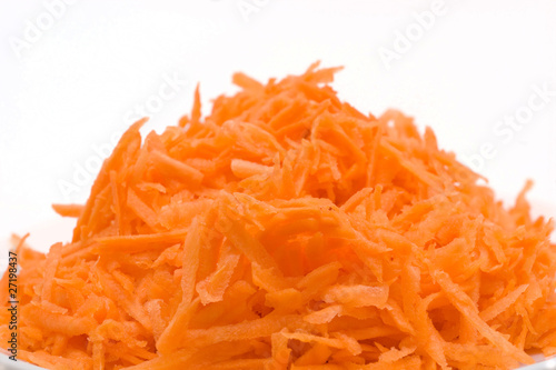 Sliced pickled cabbage carrots for