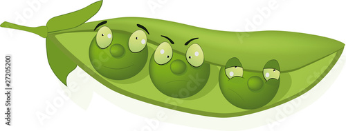 Green peas, and cheerful peas