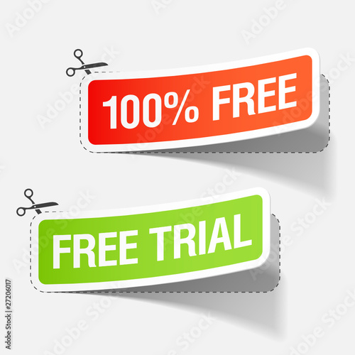 100% free and free trial stickers