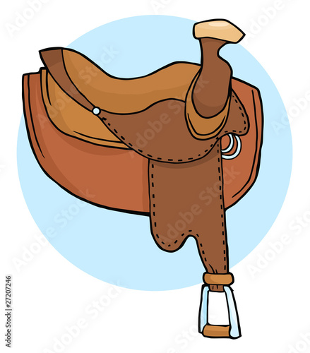 Horse Saddle Illustration