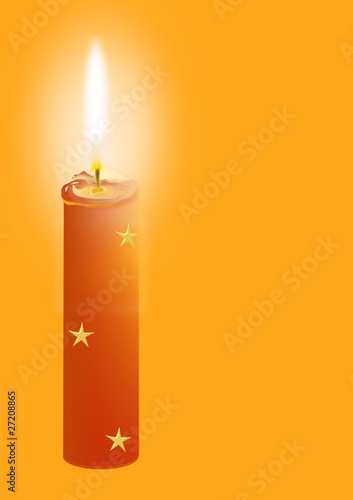 Kerze aus einem Weihnachtsmärchen