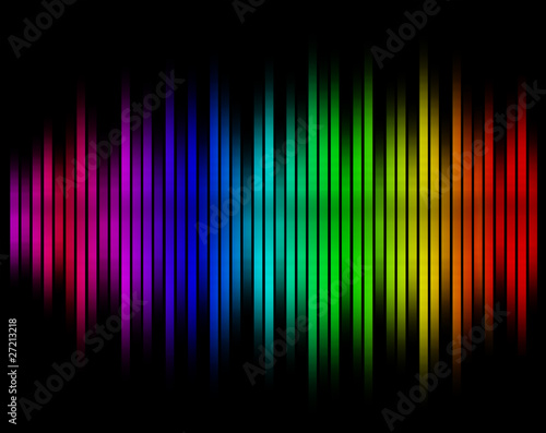 sound waves equalizer in blurred background