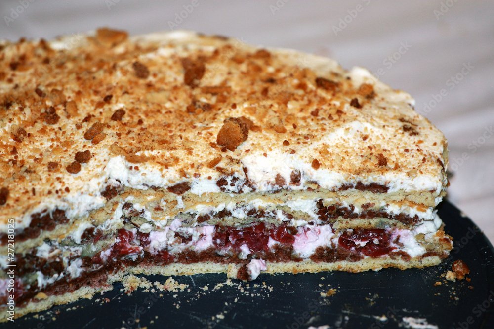 Kuchen mit Kirschen Kuchen mit Kirschen