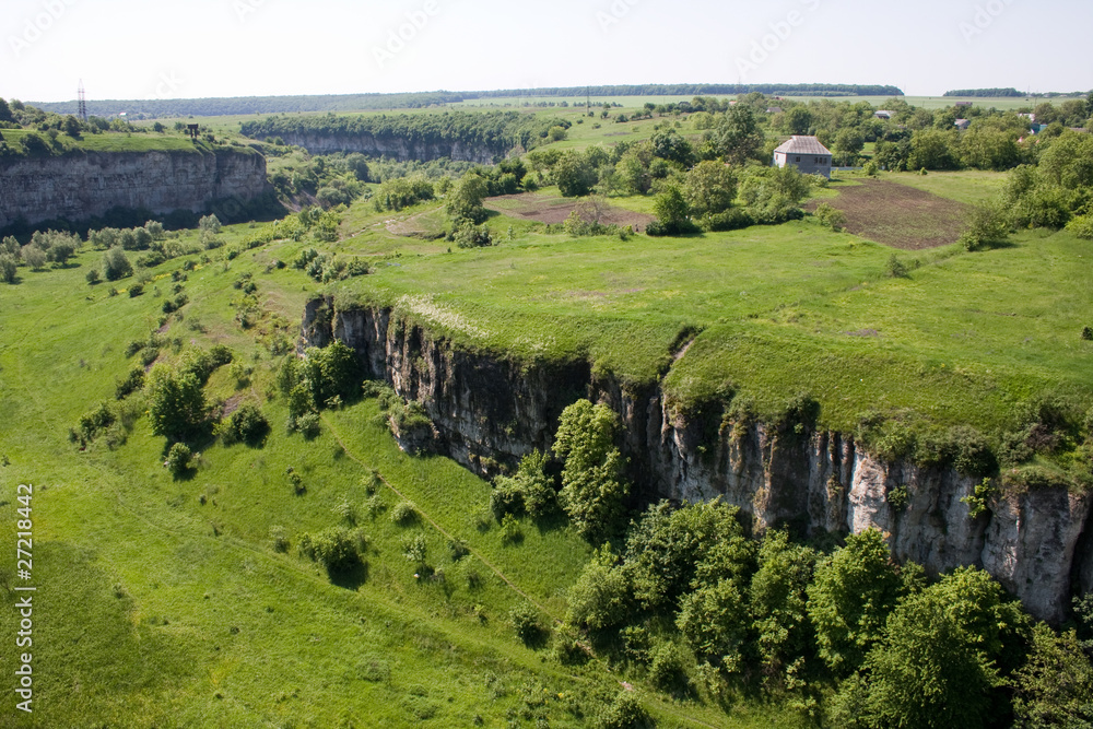 Canyon of the Smotrych River. Kamianets-Podilsky