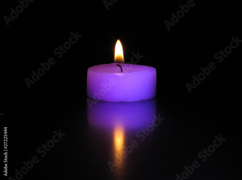 Kerze, violett
