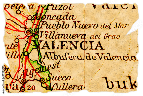 Valencia old map