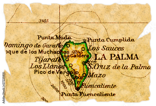 La Palma old map