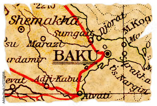 Baku old map