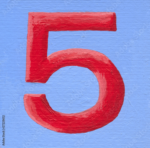 Red number five