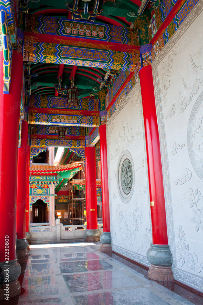 Chinese style path way in Temple