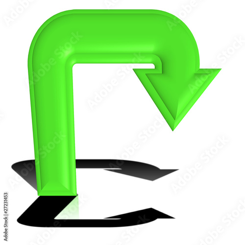 light green arrow