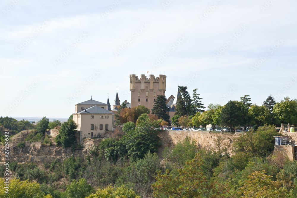 Alcazar fortress of the Segovia city