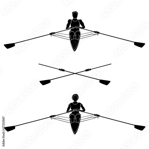 Rowers Silhouette