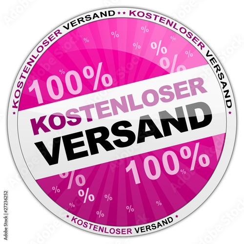 Button Kostenloser Versand lila
