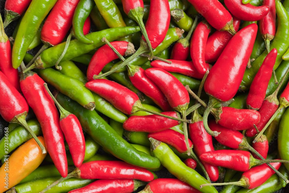 hot peppers background