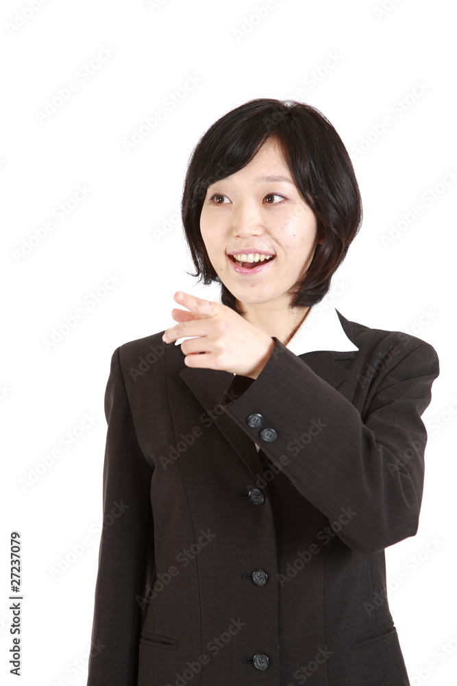 business woman discovered something business woman discovered something