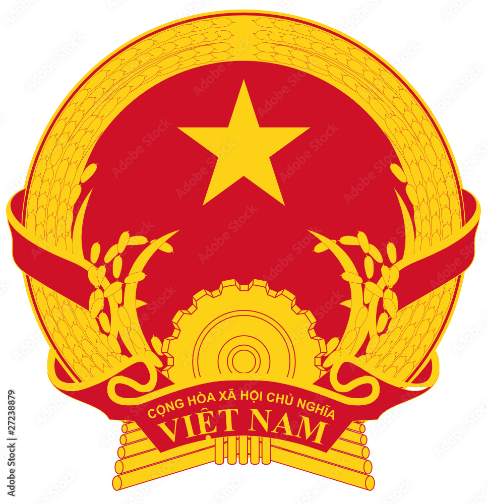 Naklejka premium coat of arms of Vietnam