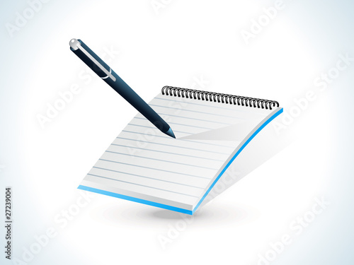 blue shiny notepad icon