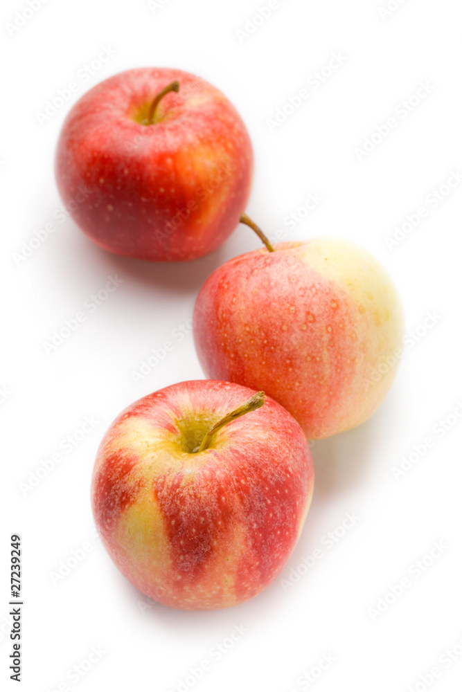 Apples isolated on white