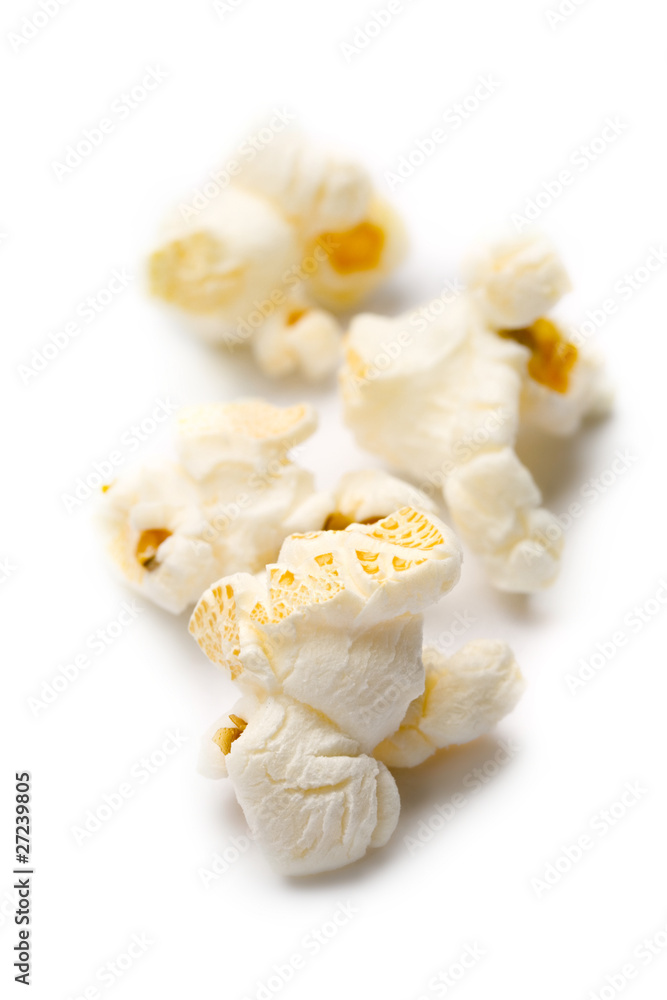 Popcorn isolated on white Popcorn isolated on white