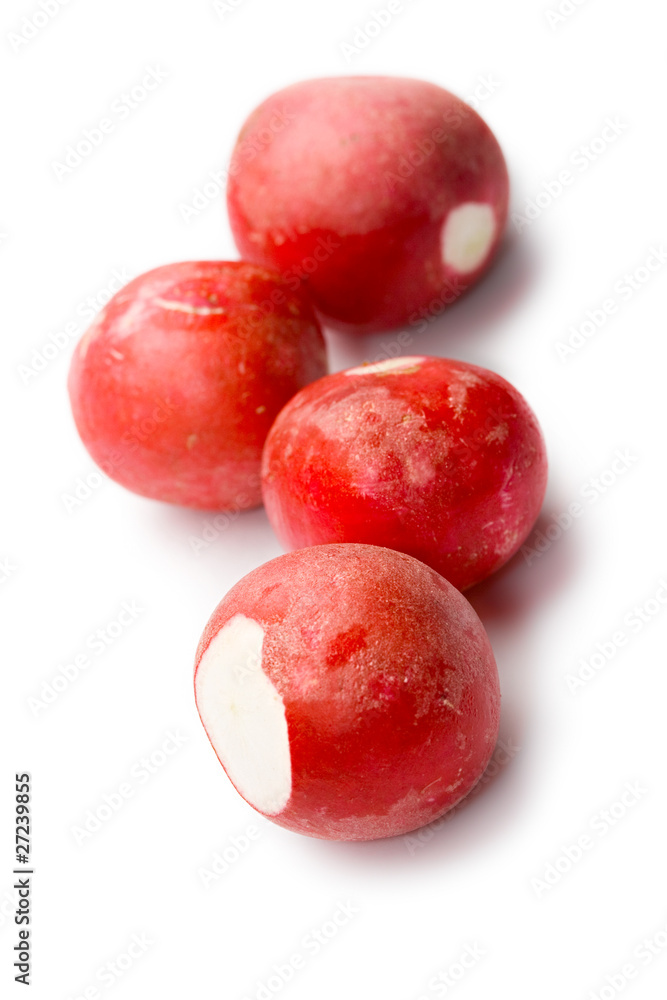 Radishes isolated on white Radishes isolated on white