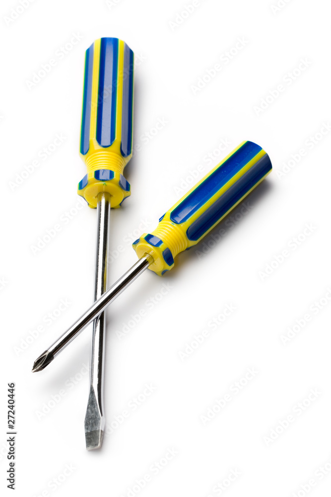 Screwdrivers isolated on white Screwdrivers isolated on white