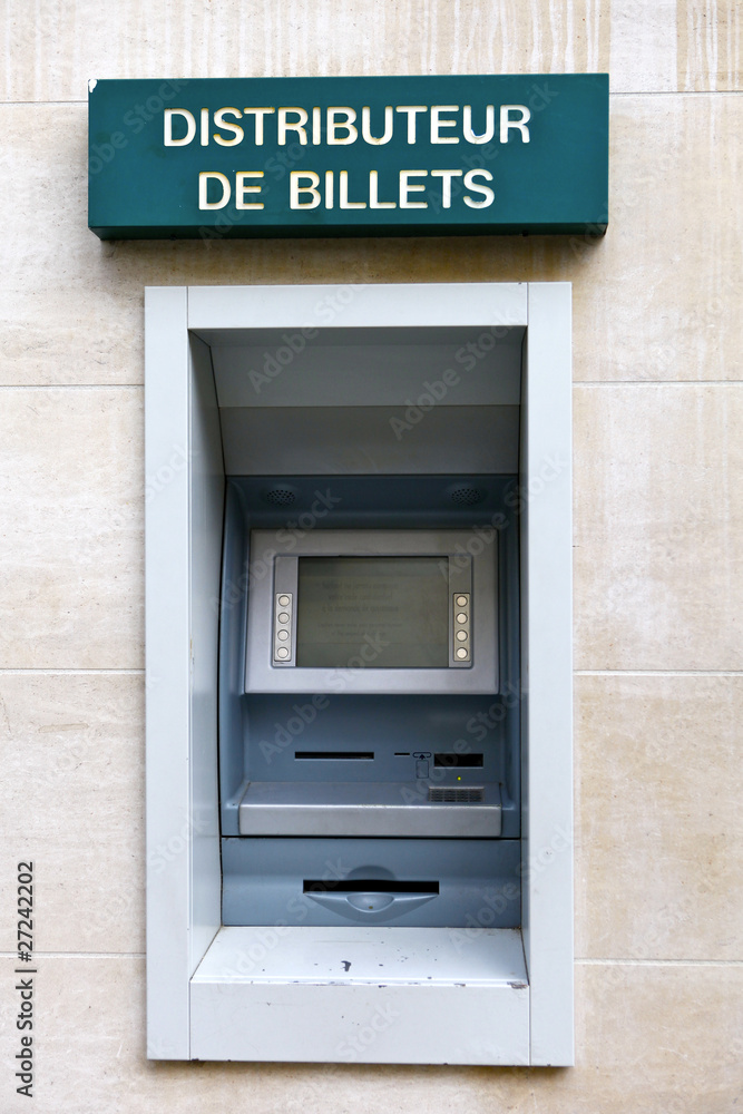 Fototapeta premium distributeur de billets