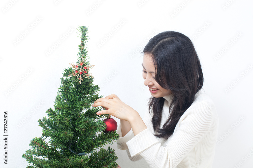 クリスマスツリー 女性 クリスマスツリー 女性
