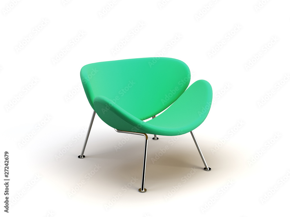 Obraz premium green modern chair