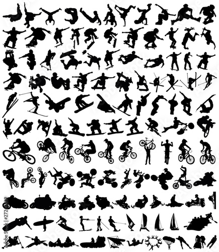 120 Extreme sport silhouette