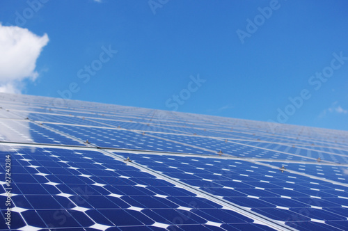 Blue solar panel