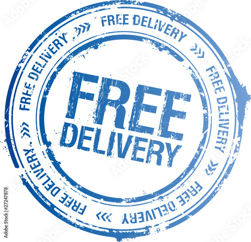 Free delivery vector stamp.