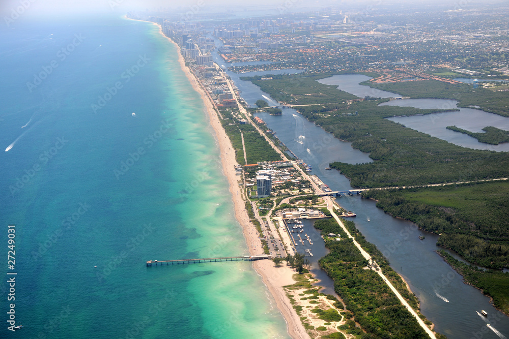 Air View of Miami Florida