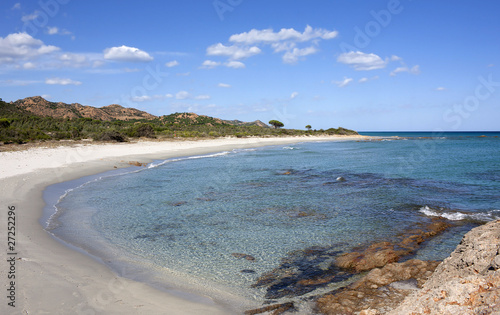 Spiaggia sabbia bianca, golfo di orosei, sardegna photo