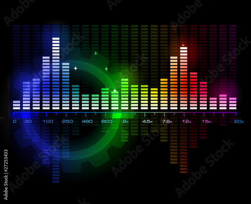 Music Sound Wave Spectrum Vector