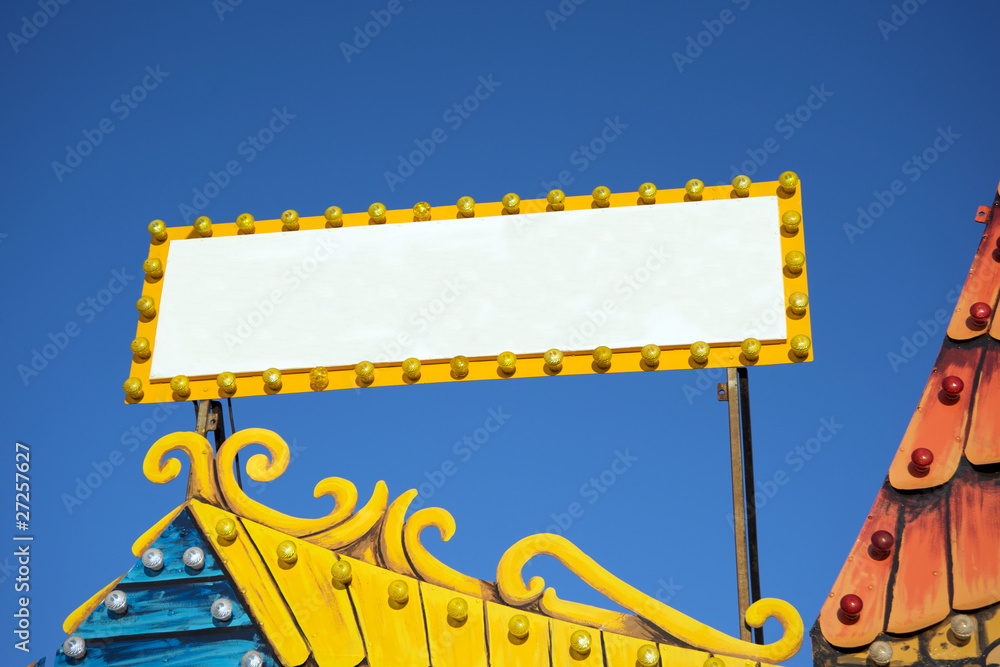 Blank fair sign