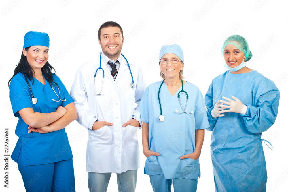 Happy hospital doctors Happy hospital doctors
