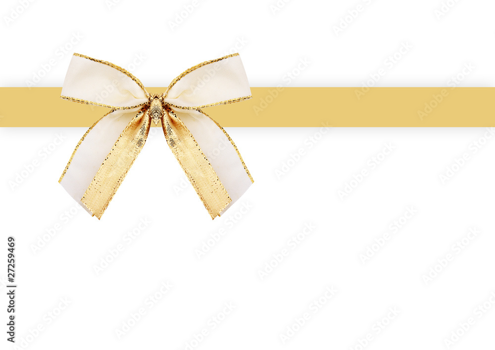 Fototapeta premium Goldene Bandschleife