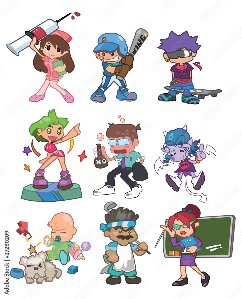 Fototapeta premium cartoon people
