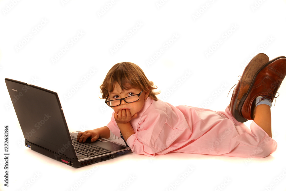 Kind am Laptop Kind am Laptop