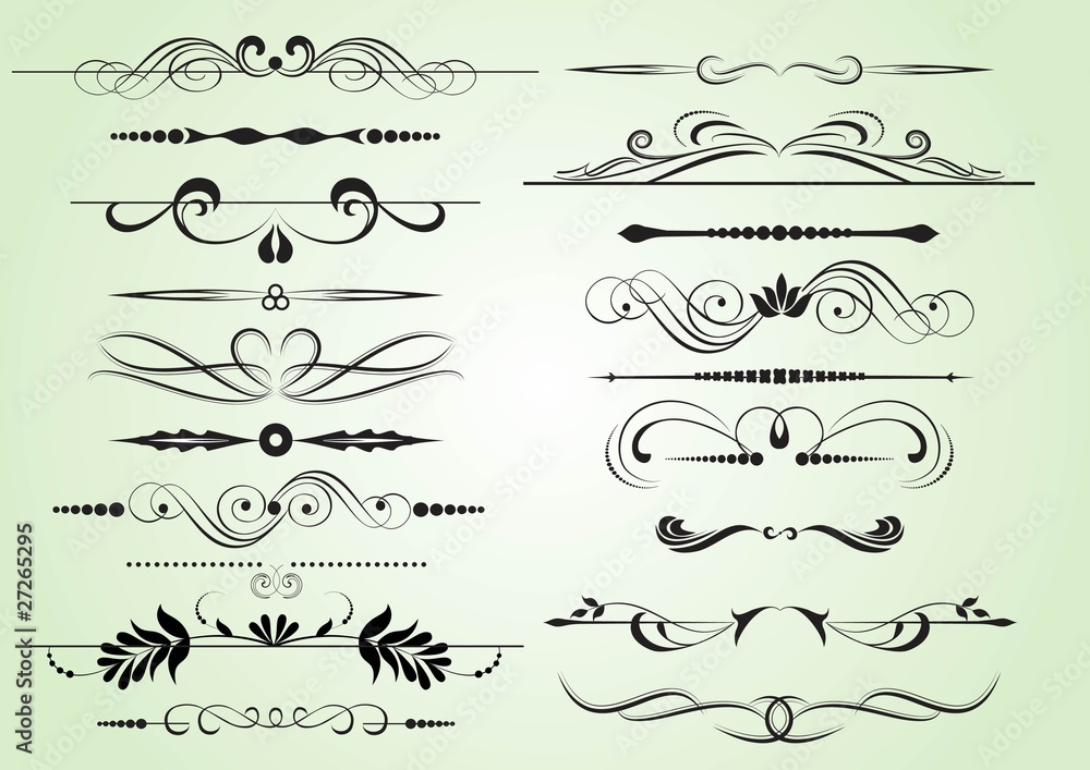 set of design elements vectorized set of design elements vectorized