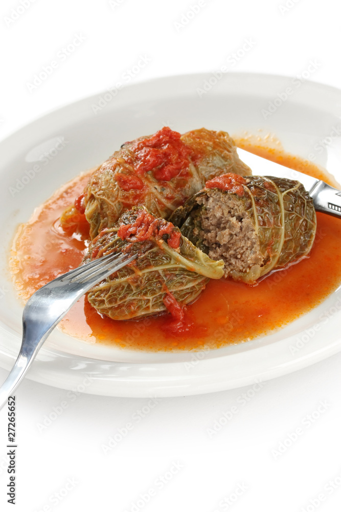 cabbage roll , stuffed cabbage with tomato sauce cabbage roll , stuffed cabbage with tomato sauce