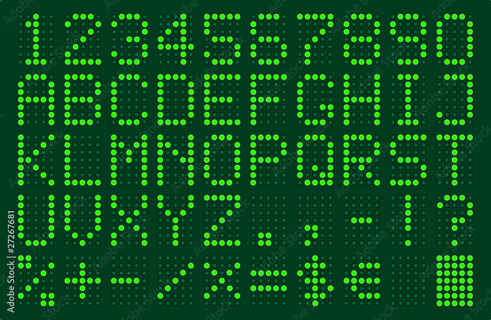 led light font led light font