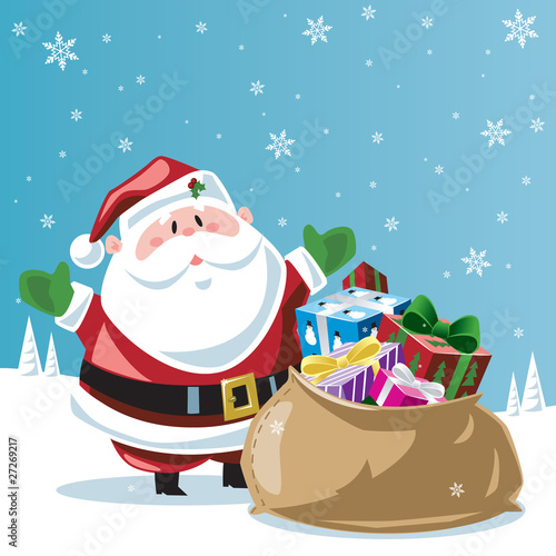 Santa Claus & toy bag